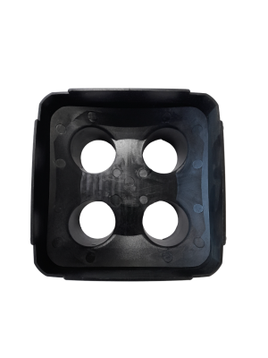 Крышка корпуса воздушного отопителя 5 кВт пластик (торцевая) на 4 сопла